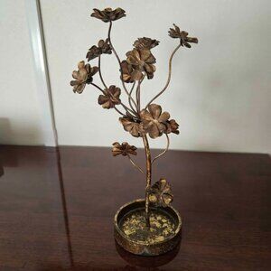 MCM Danity Aged Brass Look Floral Tree